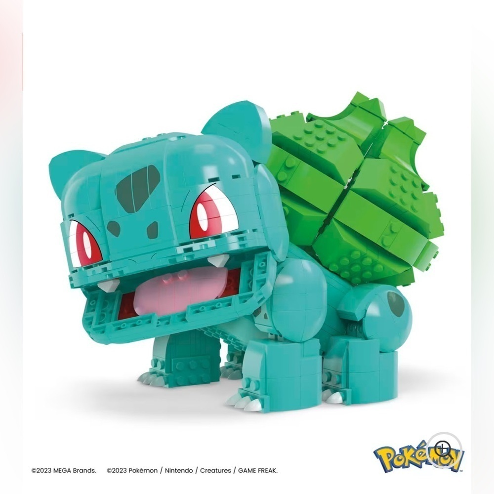 MEGA Pokemon Jumbo Bulbasaur, with 1 Action Figure - 789pcs NEW